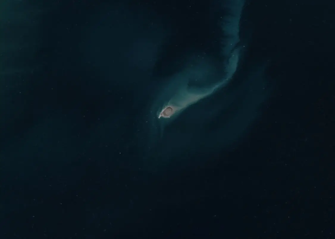 kumani bank mud volcano ghost island sentinel-2 satellite image acquired on december 26 2023