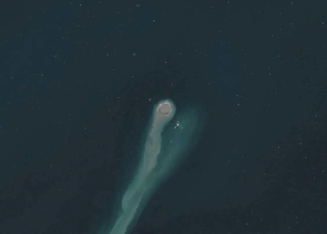 kumani bank mud volcano ghost island sentinel-2 satellite image acquired on july 29 2023