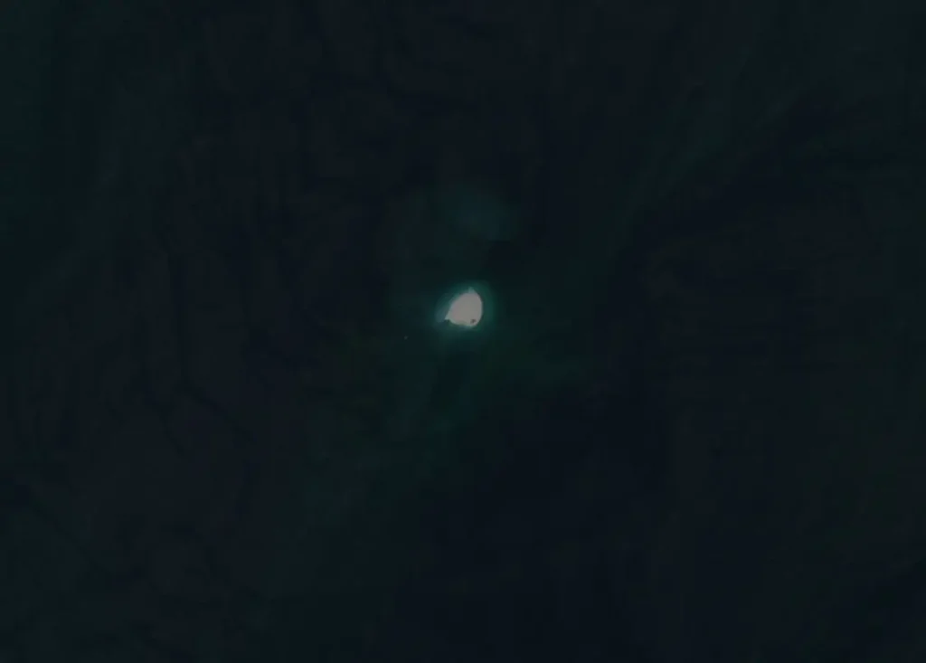kumani bank mud volcano ghost island sentinel-2 satellite image acquired on july 4 2023