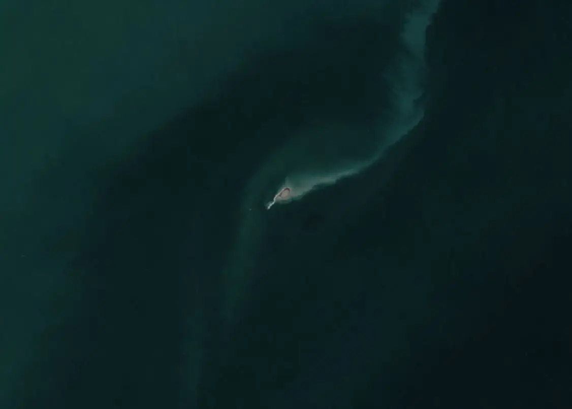 kumani bank mud volcano ghost island sentinel-2 satellite image acquired on november 5 2024