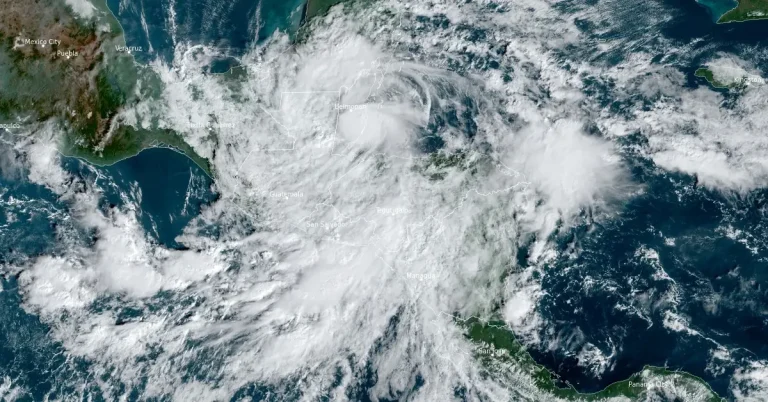 satellite image of tropical storm sara at 1430 utc on november 17 2024 noaa goes-east