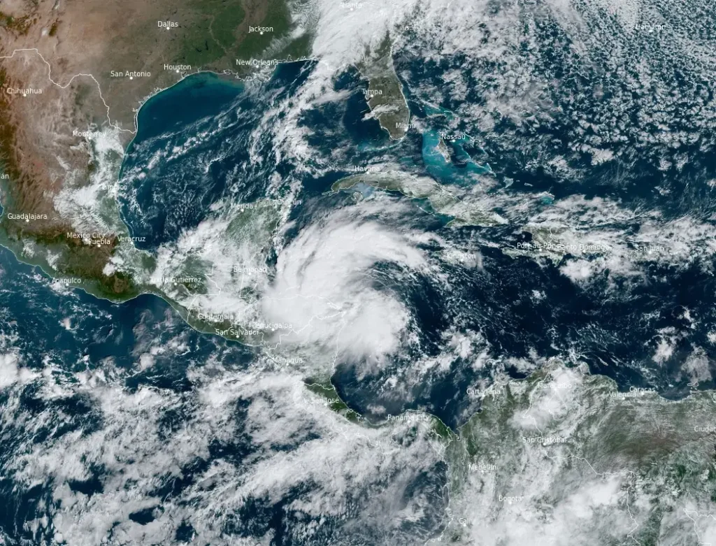 tropical depression 19 - sara - 1530 utc november 14 2024 bg