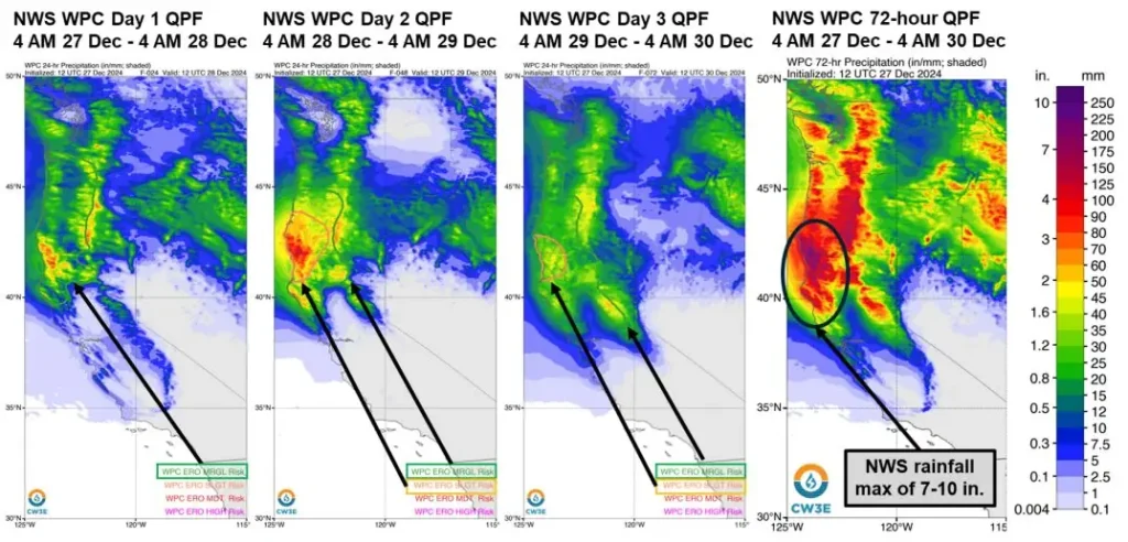 Heavy rainfall expected as second atmospheric river impacts Southern Oregon and Northern California a