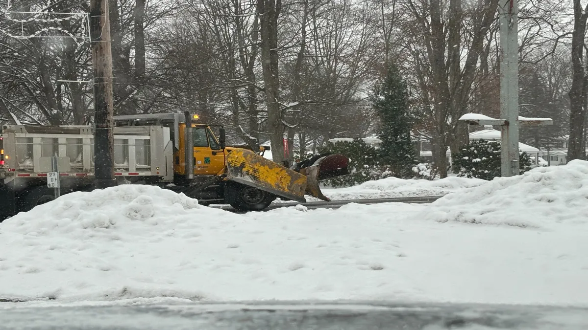 Roads being cleared in Erie county after snowfall