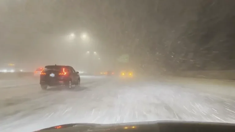 Snow bands reducing visibility on I-355 corridor