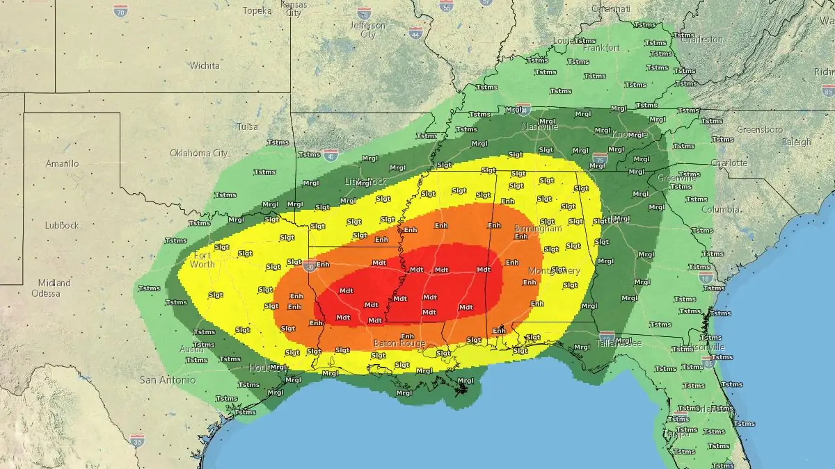 convective outlook usa december 28 - 29 2024