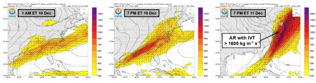 gfs ivt model forecast init 18z december 9 2024