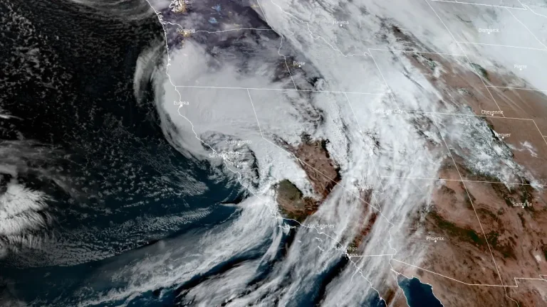 satellite image atmospheric river california 1640 utc december 14 2024