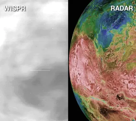 WISPR images of the nightside of Venus from Parker Solar Probe