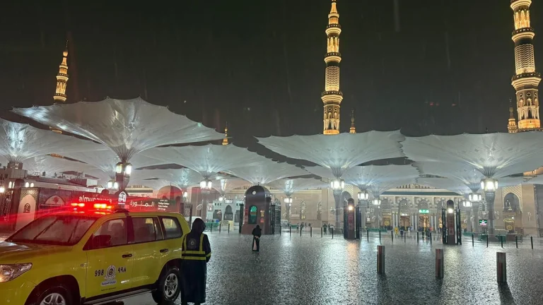 Heavy rain in Saudi Arabia