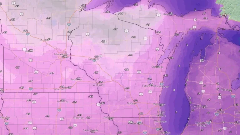 Extreme Cold Warning issued for Northern Wisconsin january 20 2025