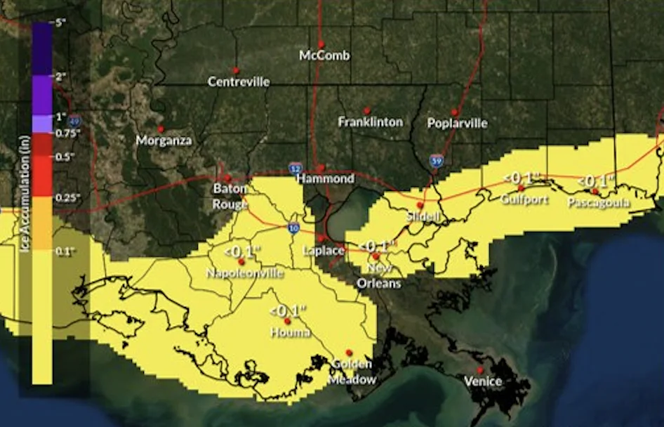 Ice forecast