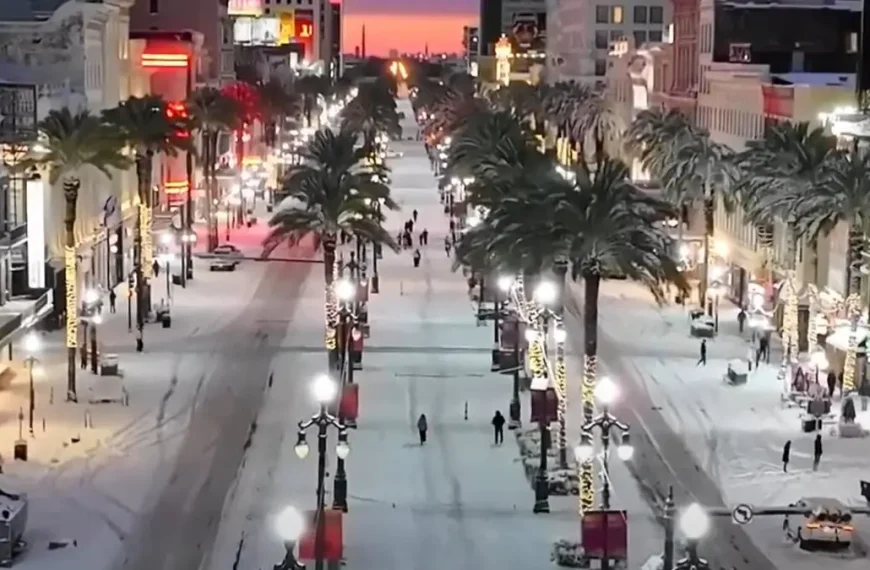 Winter storm blankets New Orleans with up to a foot of snow, shutting down the city, Louisiana LSM