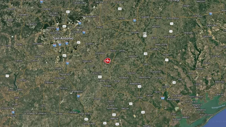 texas earthquake january 30 2025 location map