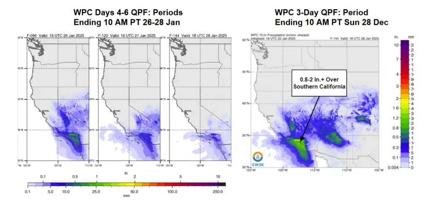 wpc rain cw3e january 26 - 28
