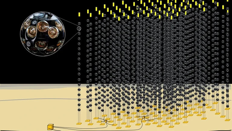 Artist's Impression of KM3NeT Neutrino Observatory