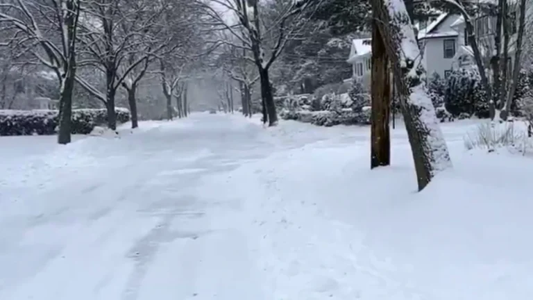 Boston snow accumulation