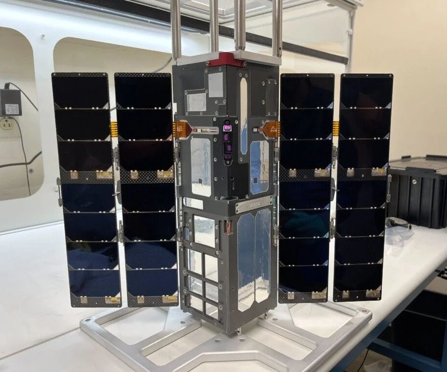 CIRBE CubeSat in the laboratory before launch