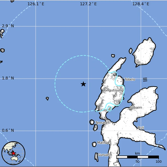 Estimated population exposure to earthquake shaking