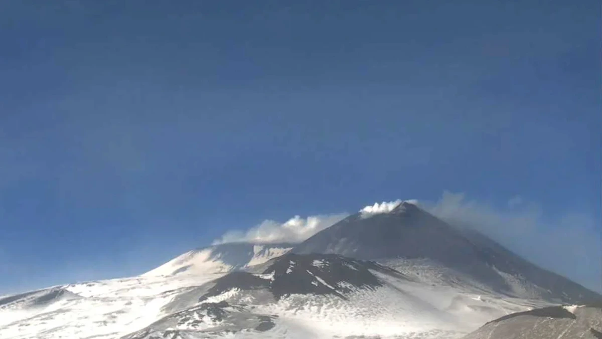 Live monitoring of Mount Etna's volcanic activity on February 28, 2025