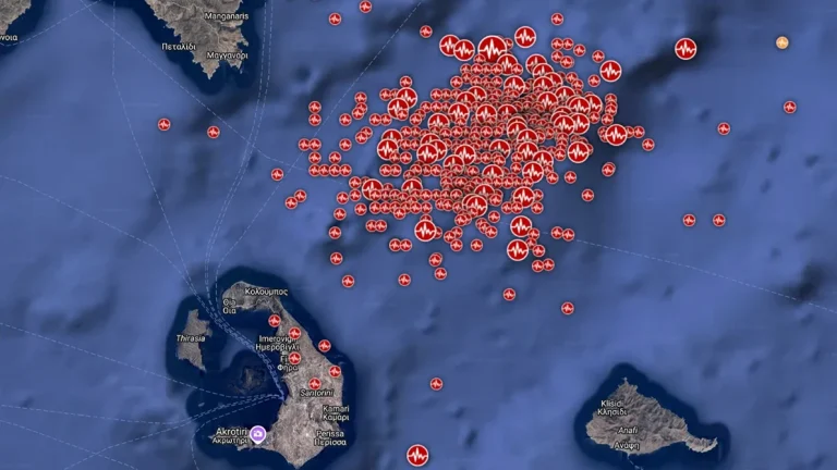 Seismic swarm in the Dodecanese Islands