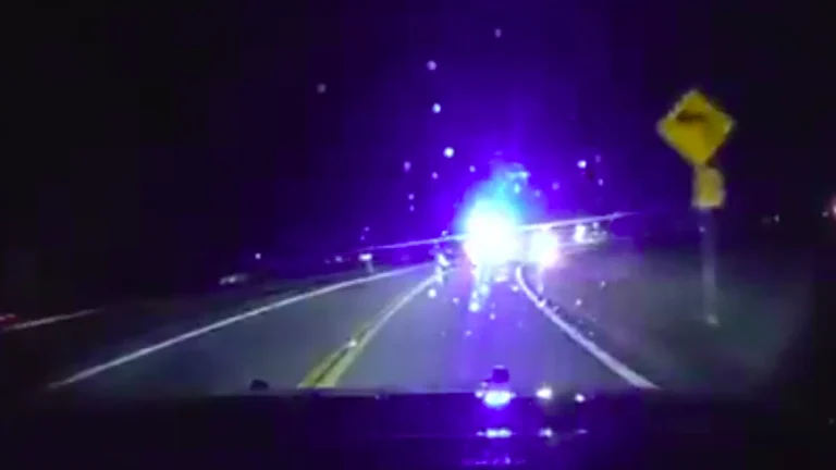 State troopers rushing to the scene of potential tornado damage in Morgan County.
