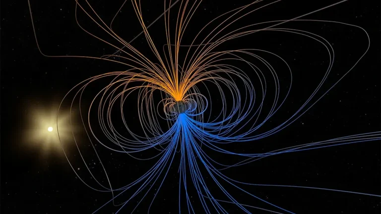 Stereoscopic visualization of Earth's magnetic field