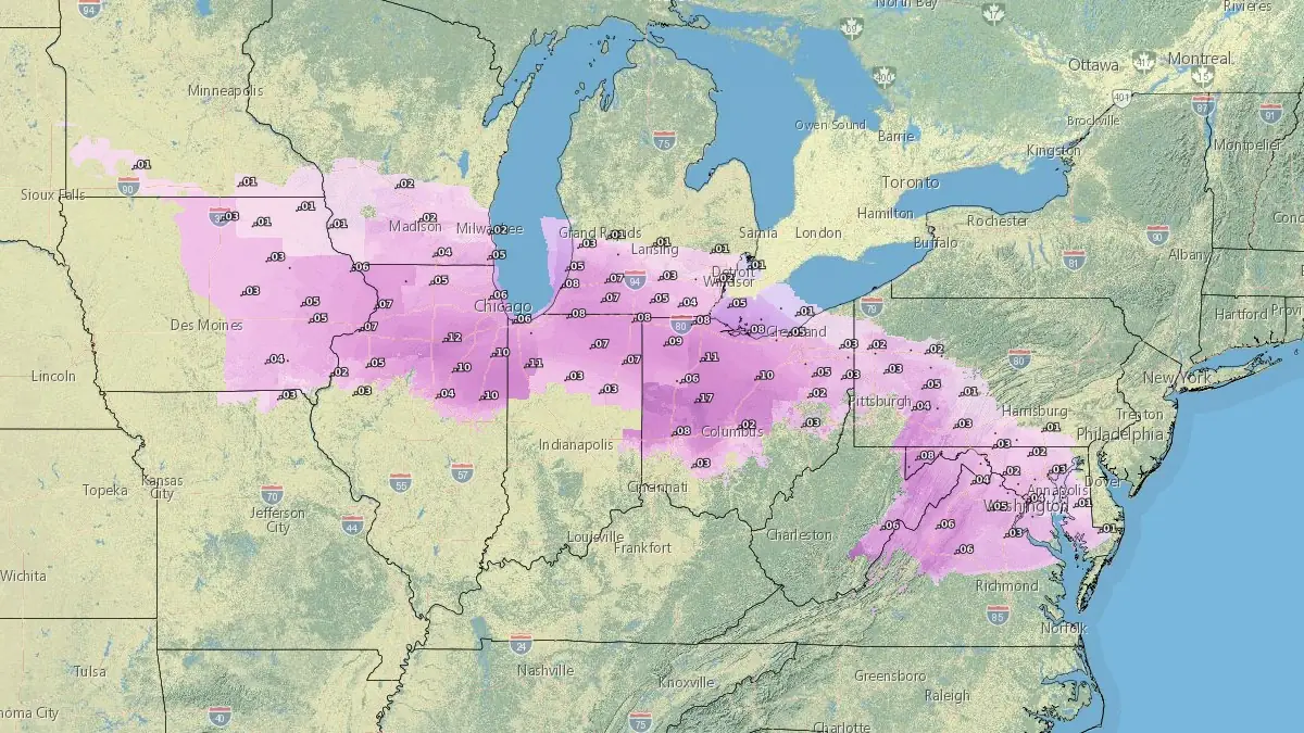 ice accumulation 07est february 4 2025