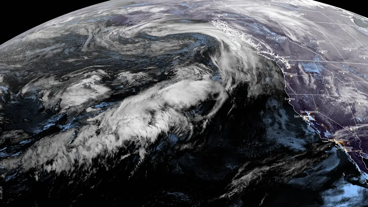 pacific ocean west coast usa satellite image at 1010 utc february 20 2025