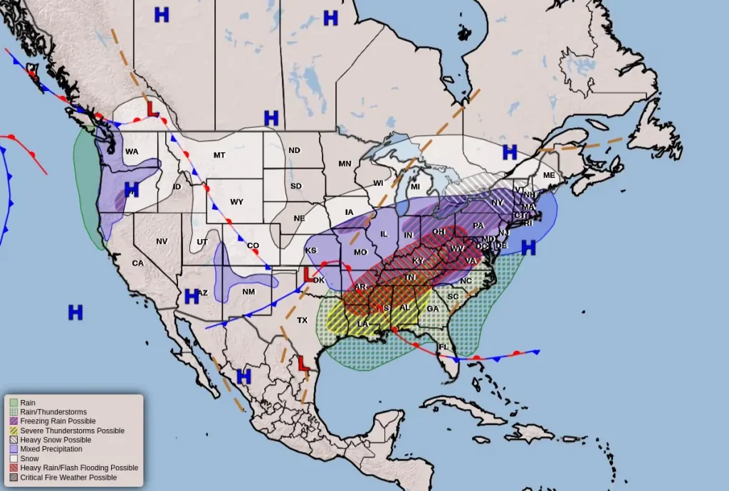 wpc national forecast chart feb 15 - 16 2025