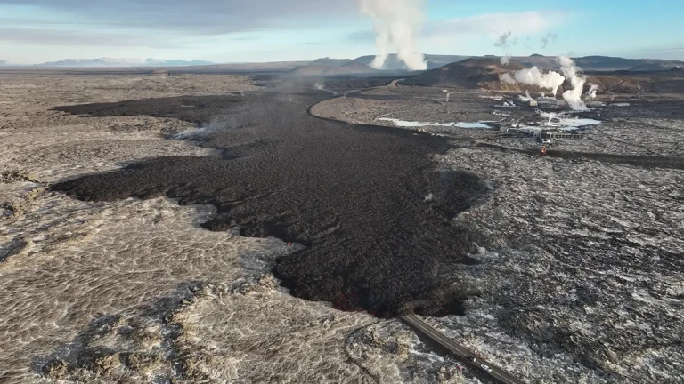 From the lava field near Svartsengi