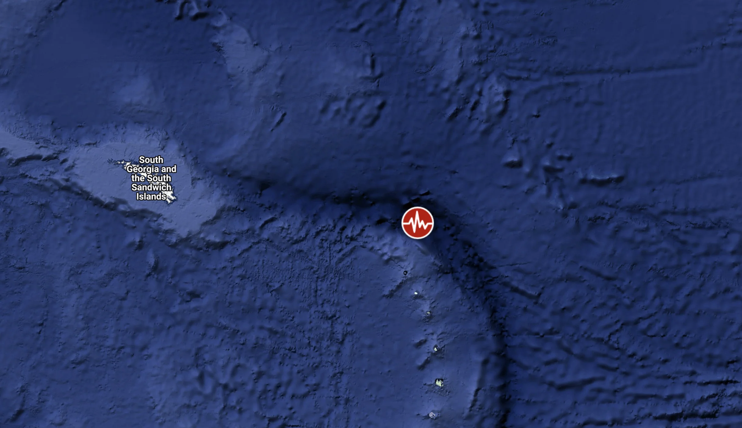 SAM image of M6.0 earthquake that hit South Sandwich Islands on March 14, 2025 (image 1)