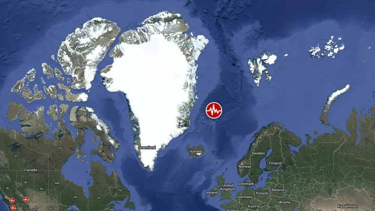 SAM image of M6.5 earthquake on March 10, 2025