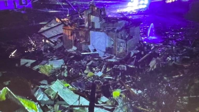 Tornado damage in Arkansas