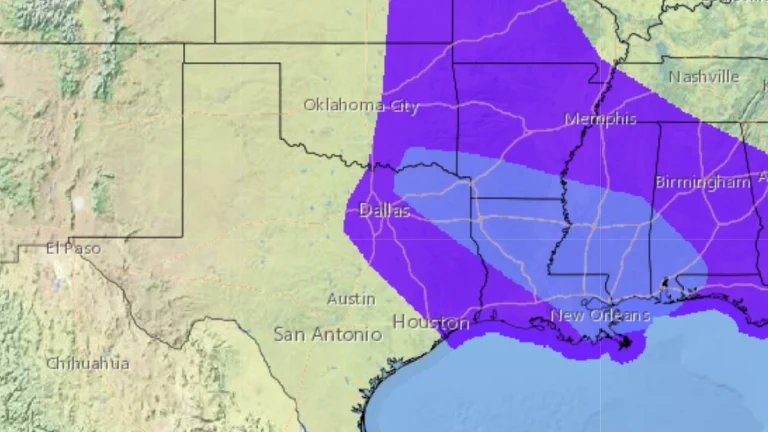 Tornado probability map