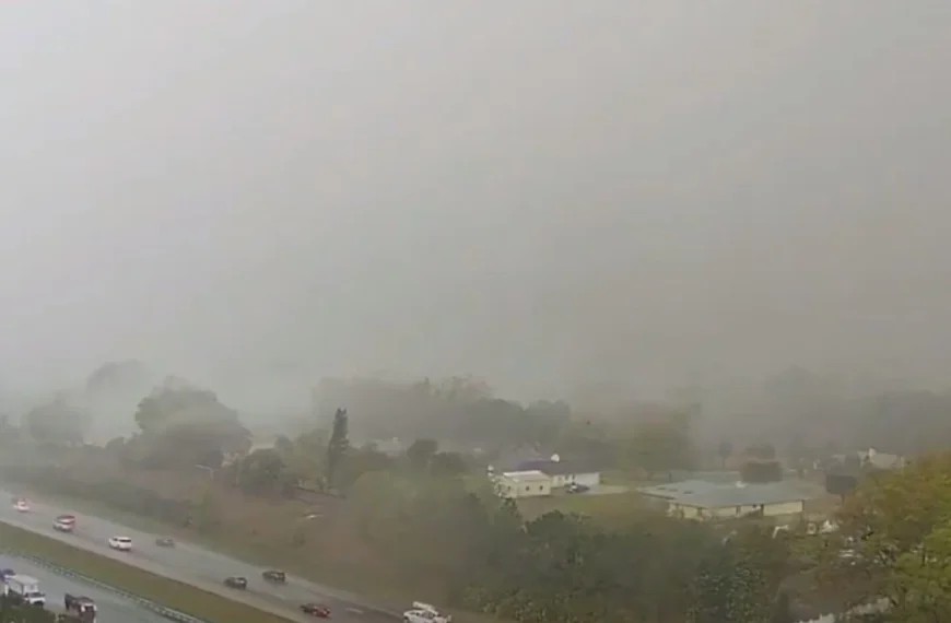 Tornado strikes FOX 35 Orlando studio during live broadcast, Florida