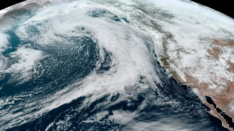 pacific ocean and north america satellite image at 2010 utc on march 3 2025