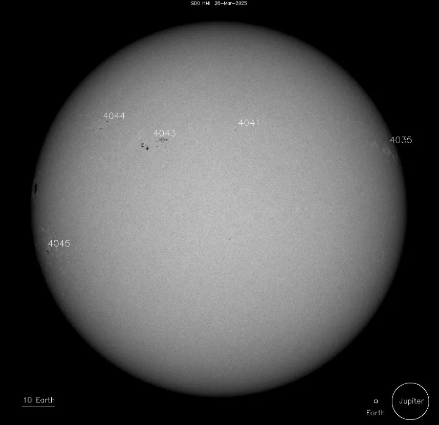 sunspots on march 28 2025
