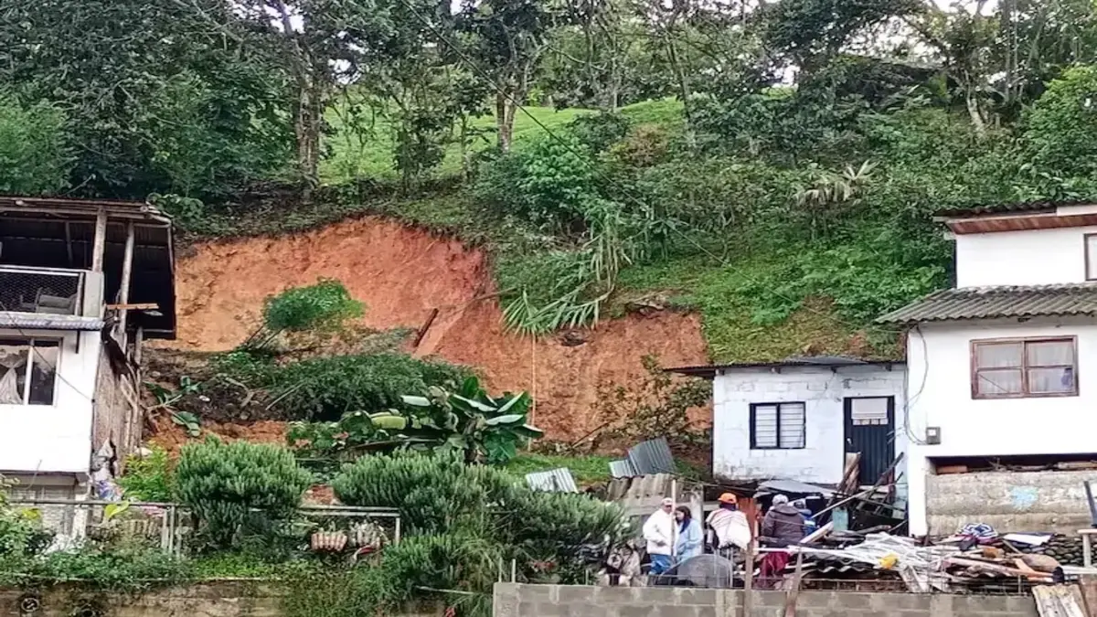 Landslide in Dagua, Colombia buries a home, claiming 2 lives on April 13, 2025.