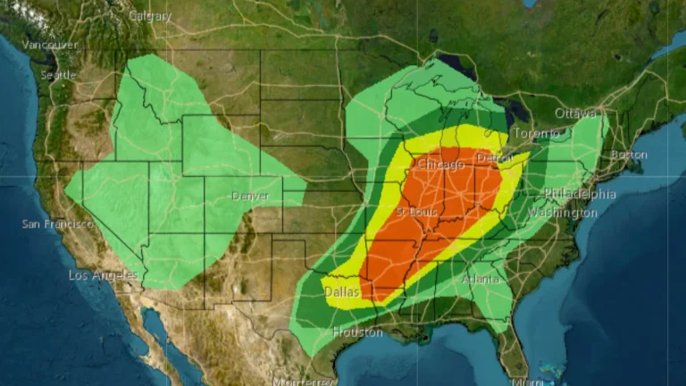 Convective outlook for U.S. ending at 17;00 EDT on April 3, 2025