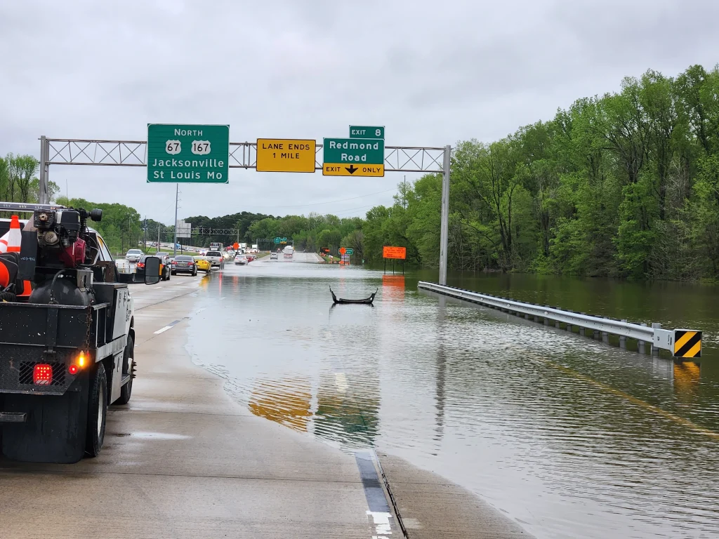 Floods in Arkansas on April 6, 2025