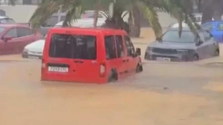 Floods in Lanzarote on Saturday, April 12, 2025