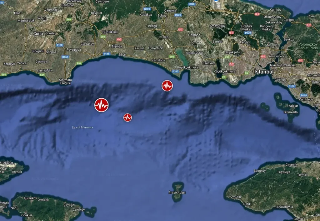 M6.2 istanbul turkey earthquake location map bg