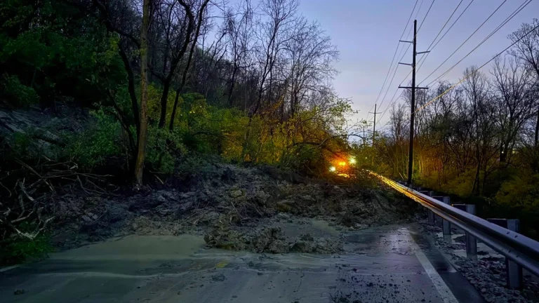 Mudslide in Kentucky on April 4, 2025