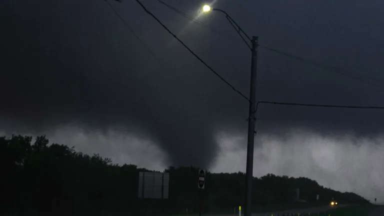 Tornado near Jacksboro on April 20, 2025