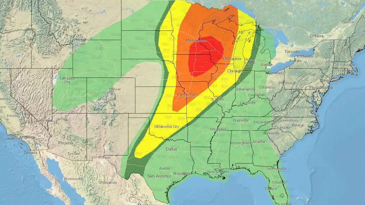 categorical outlook us monday april 28 2025