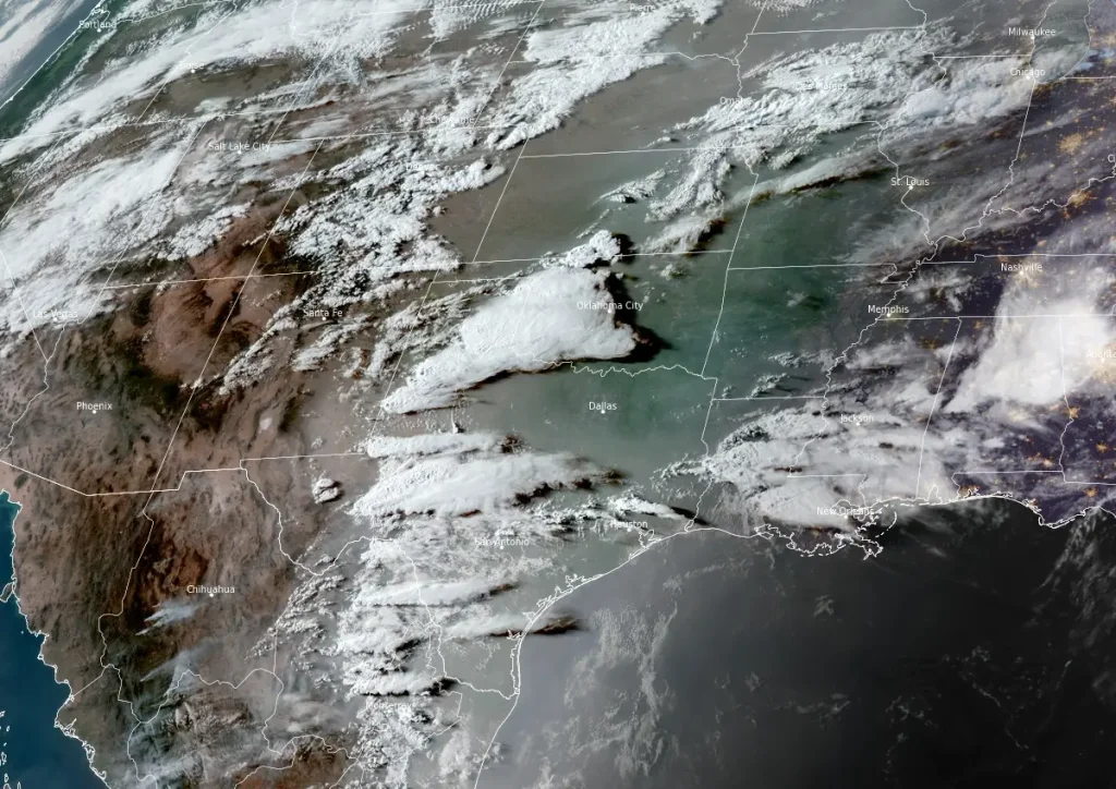goes-east satellite image uusa 00 utc april 23 2025