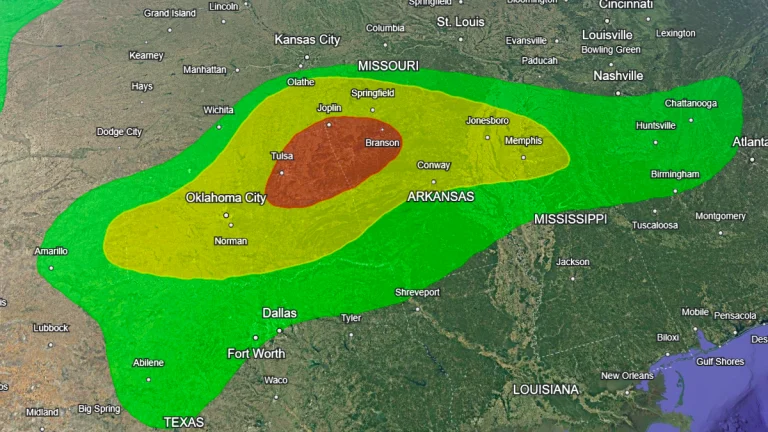 Excessive rainfall outlook for May 25, 2025. Credit: WPC