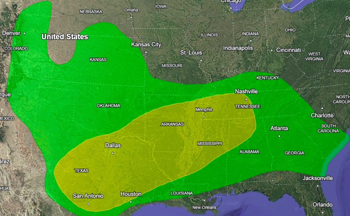 Excessive rainfall outlook for May 26, 2025. Credit: WPC