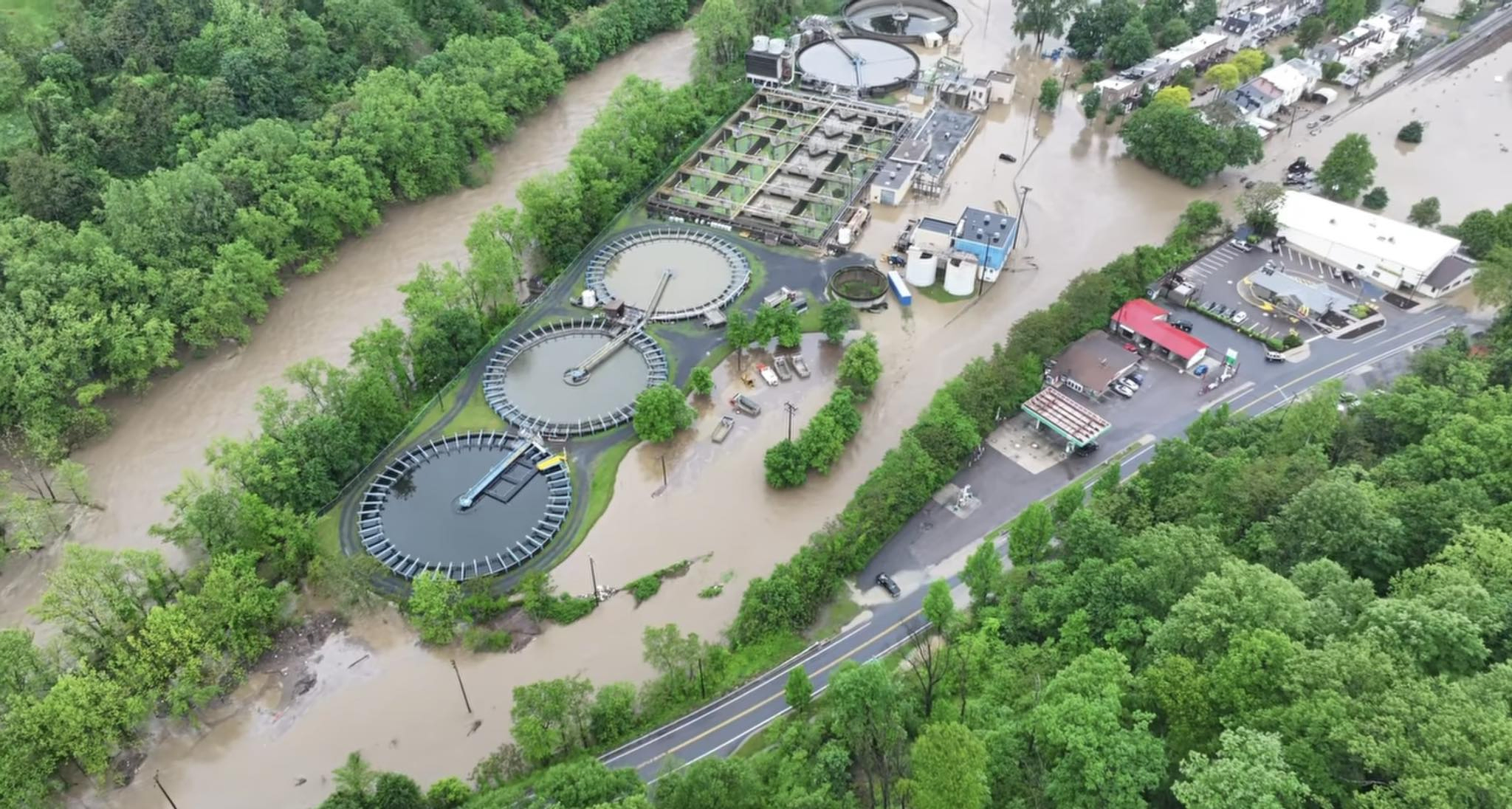 Flooding in Allegany County on Tuesday, May 13, 2025